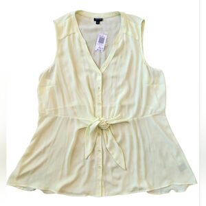 Torrid Neon Tie Front Blouse